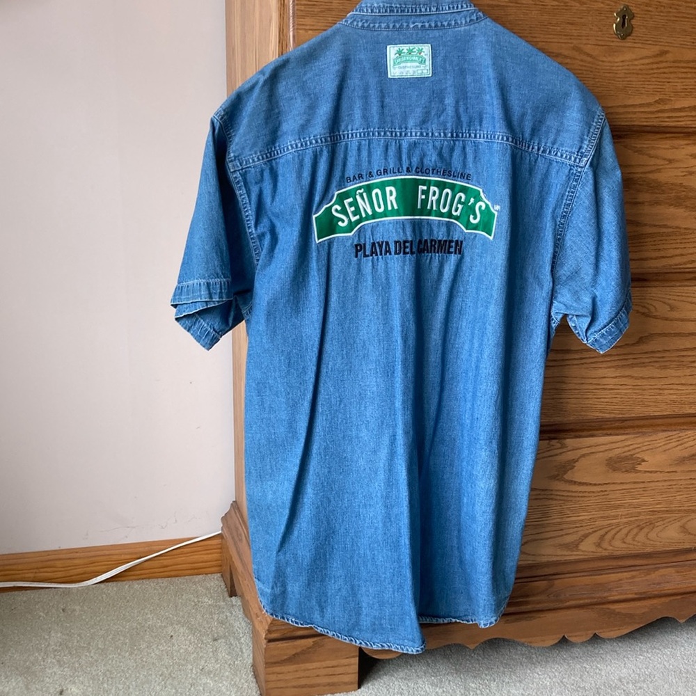 Blue Casual Denim Shirt